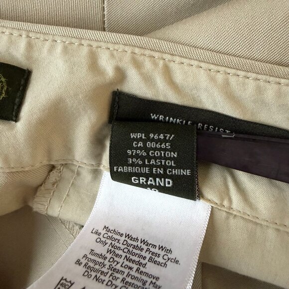 Eddie Bauer Women’s Khaki Beige Trouser Pants Size 10T Preppy Business Casual - Picture 4 of 6